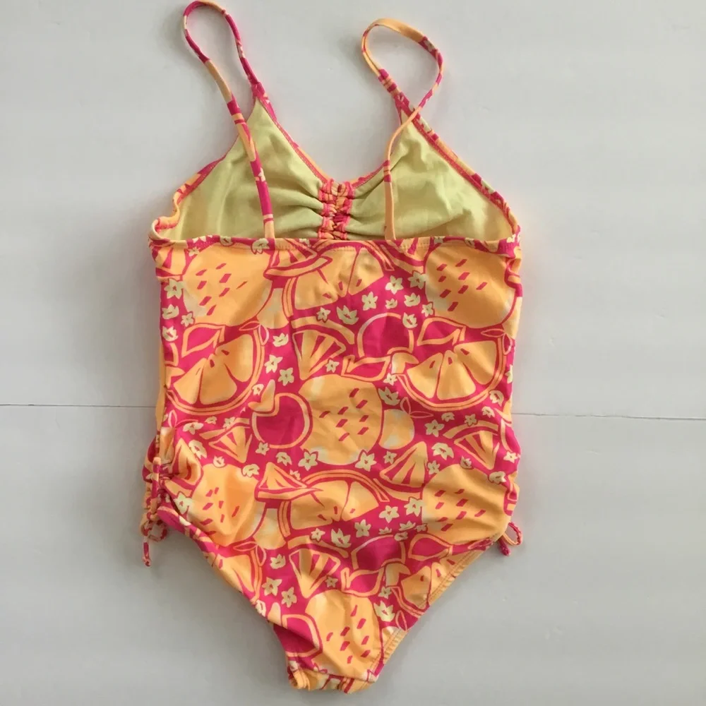 NWOT Swimsuit Girls One Piece Fruit Print Size No Tag